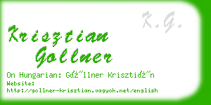 krisztian gollner business card